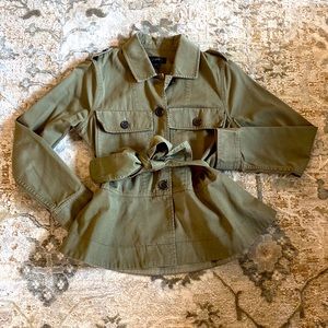 JCrew Peplum Cotton Jacket